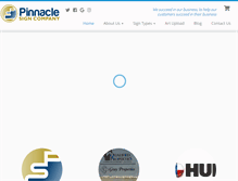 Tablet Screenshot of pinnaclesigns.biz